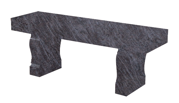 BEN163APBB.png Straight Seat & Harp Leg Bench 4-0x1-2x0-4 AP Bahama Blue (2) Harp Legs 1-0x0-4x1-2 - Image 1