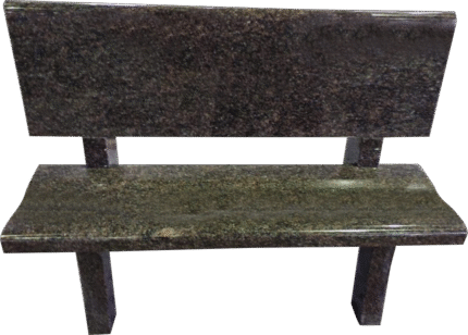 Park Bench 4-0x1-2x0-2 AP Indian Mahogany Back 4-0x0-2x1-2; (2) Legs 1-8x0-2.5x2-6