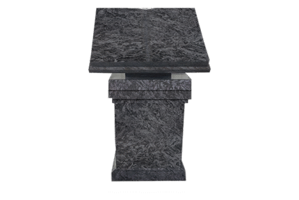 * Open Book Cremation Pedestal AP Baham Blue Book 2-0x1-8x0-3; Support 0-10x0-10x0-10; Cap 1-5x1-5x0-2 Pedestal 1-5x1-5x1-10 w/ (2) 6"x10" Core Holes