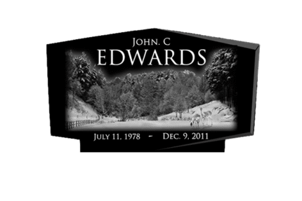 Rooftop w/ Chamfers 3-6x0-8x2-4 AP Jet Black Chamfers and 3/4" Recess on Front Only, Checks on Bottom